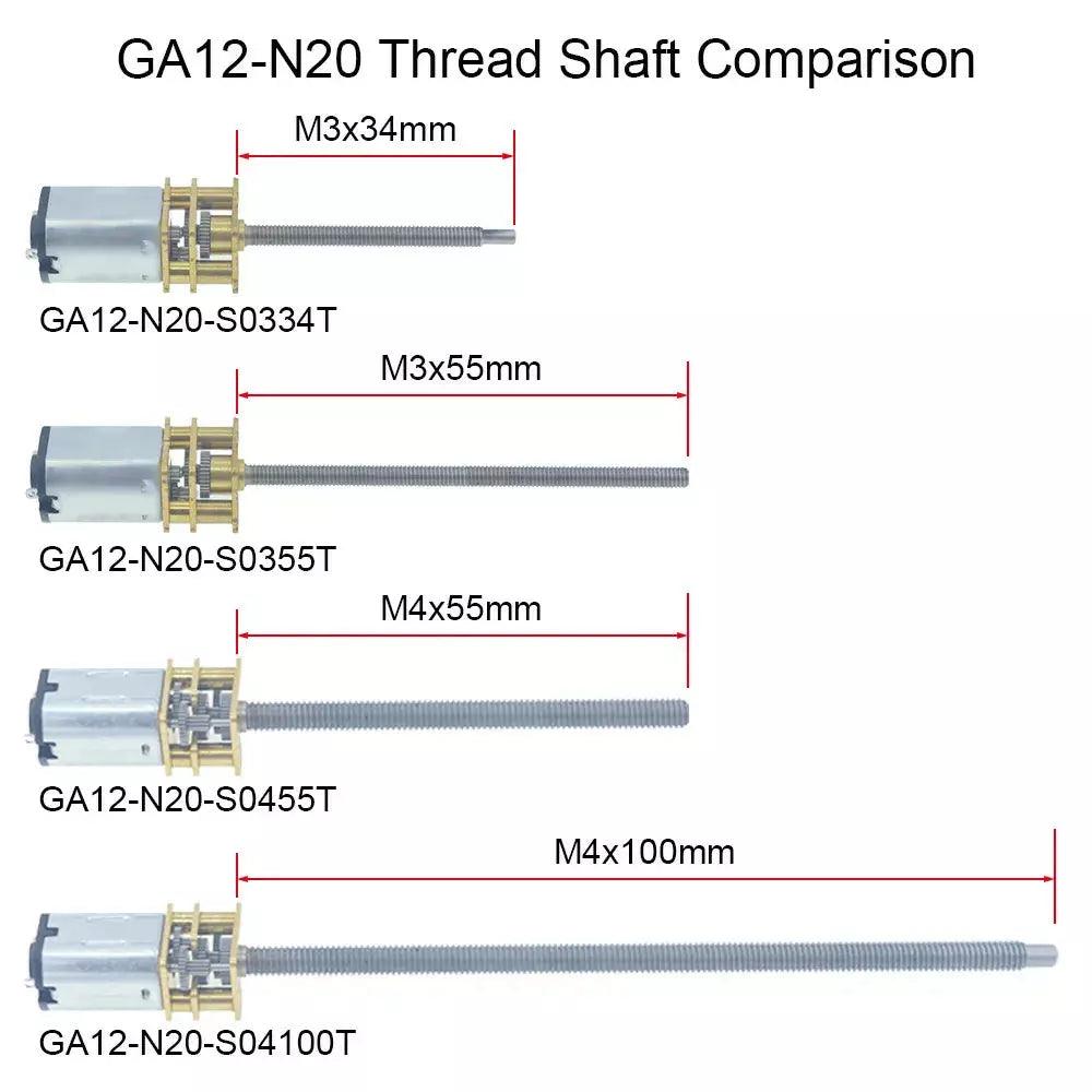 thread shaft reduction motor