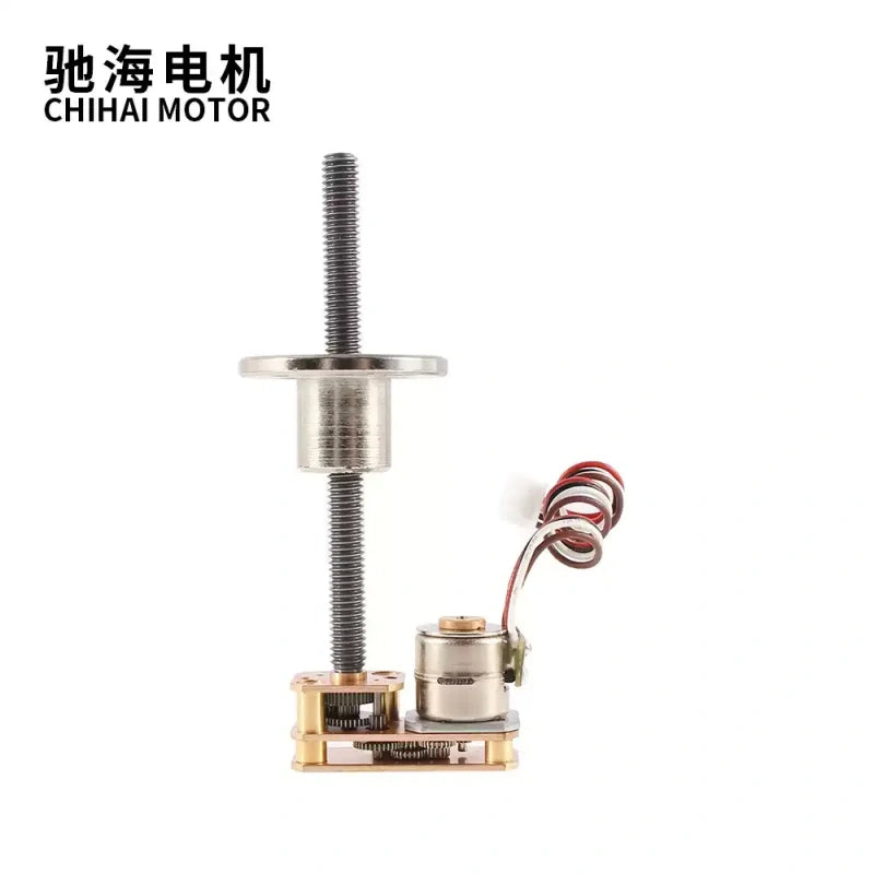 stepper motor, 5v stepper motor, dc stepper motor, gear stepper motor, chihai motor, chf-gm1024-10by, 10by stepper motor, linear stepper motor, m4 threaded shaft motor, 2 phase 4 wire stepper, high torque stepper, slow speed stepper motor, stepper motor with driver, reciprocating motor, robotics stepper motor, diy stepper motor, mini stepper motor, gear reduction motor, 55mm shaft motor, automation stepper motor