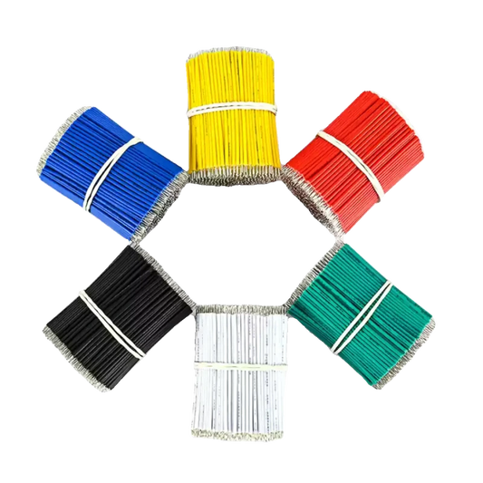 UL1007 jumper wire,pre cut jumper wire,double end tinned wire,1000pcs wire pack,tinned copper short wire,16AWG‑30AWG jumper,100mm 120mm 150mm 200mm 300mm wire,pre‑stripped wire,pcb jumper wire,led jumper wire,rohs lead‑free wire,pvc hook‑up wire,electronic short wire,automotive jumper wire,lighting fixture wire,electronic internal wiring