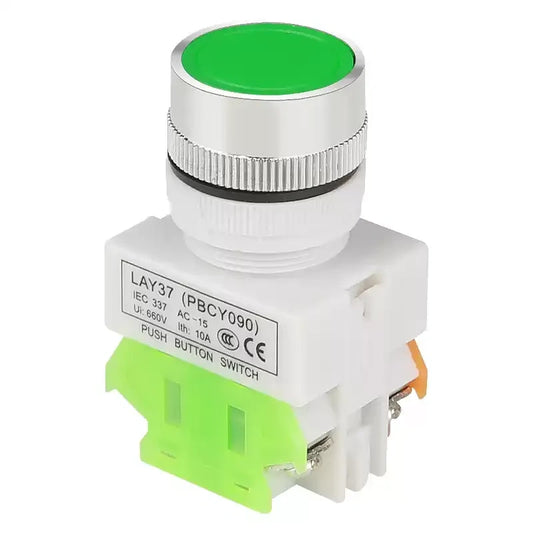LAY37-11BN Y090 22mm Panel Mount Push Button Switch without LED