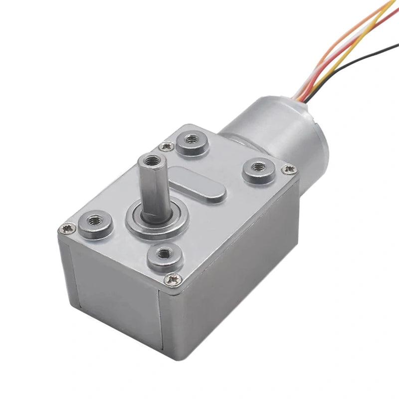 JGY-2418 DC Worm Gear Motor 12V 24V Brushless Motor Low Speed 1.5rpm-241rpm High Torque 30KG.CM BLDC Controller Forward Reversed