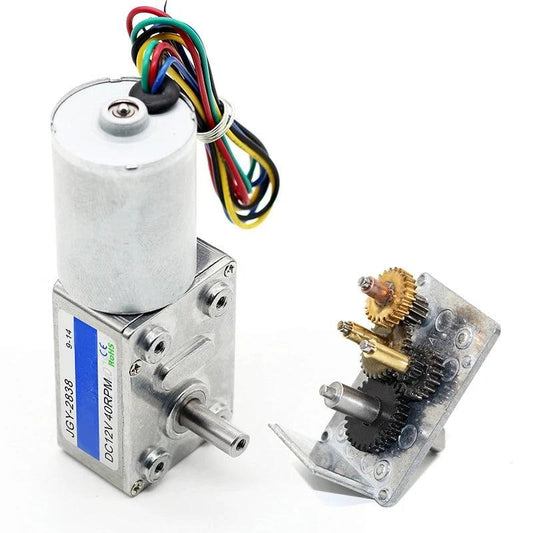 JGY-2838 DC Worm Gear Brushless Reduction Motor BLDC 12V-24V 6rpm-160rpm Large Torque Metal Gearbox Motors Electric Engine,geared bldc motor