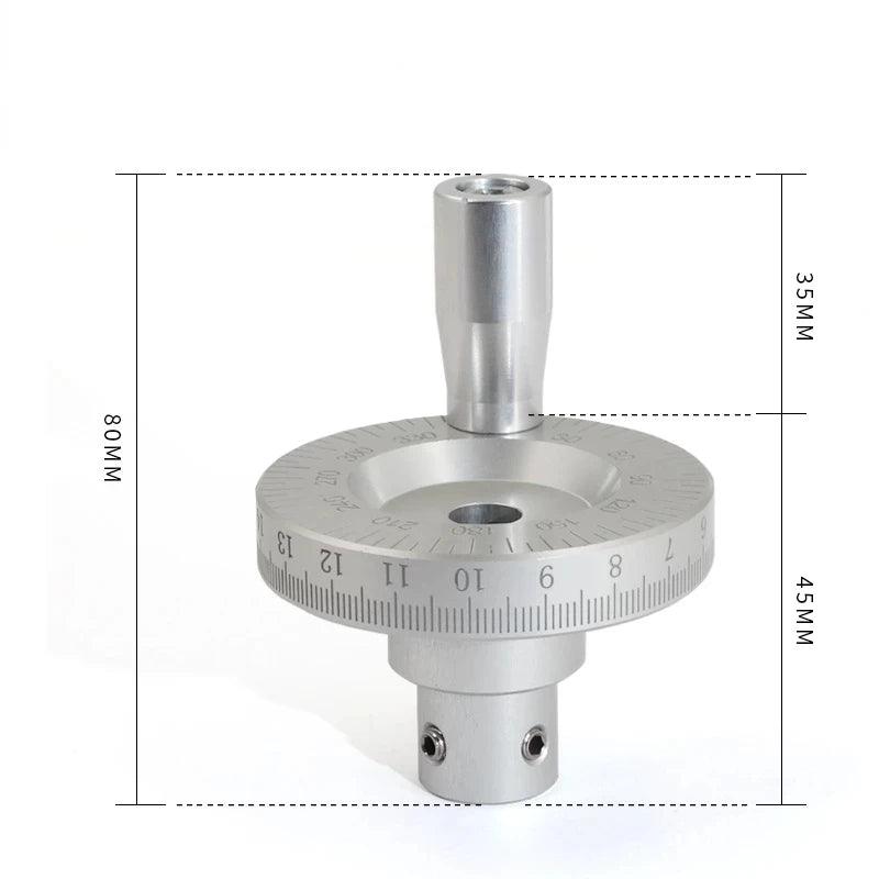 Lathe Laser Engraving with Scale Handle Hand Wheel Sliding Table Metal Circle Hand Wheel Inner Diameter 6mm/8mm/10mm/12mm