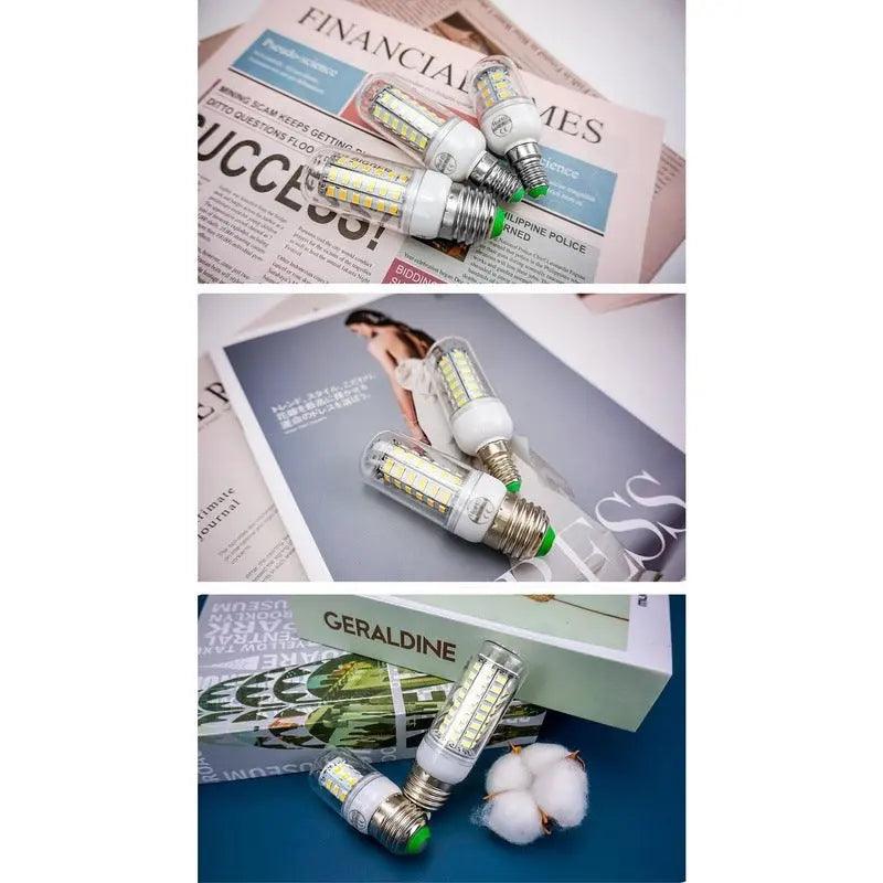 LATTUSO- 10pcs/lot LED Bulb Lamp E27 E14/ 24-72Leds Light Bulbs optional - electrical center b2c