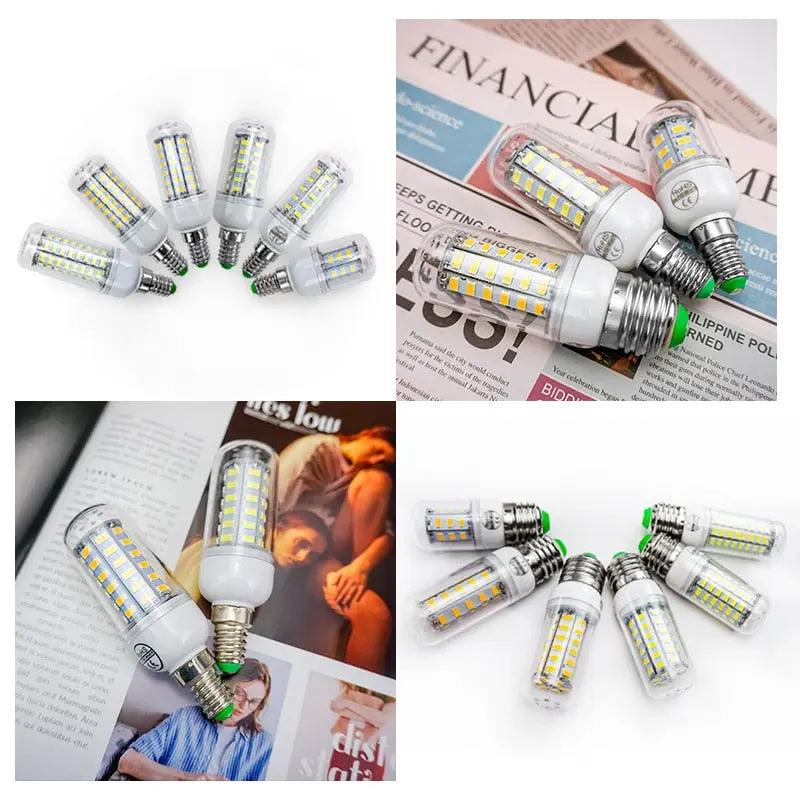 LATTUSO- 10pcs/lot LED Bulb Lamp E27 E14/ 24-72Leds Light Bulbs optional - electrical center b2c