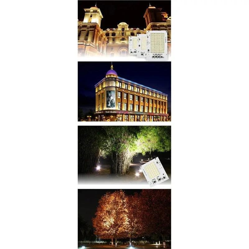 LATTUSO- 6pcs/lot Floodlight COB Chip SMD 2835 5730| 10W-100W optional - electrical center b2c