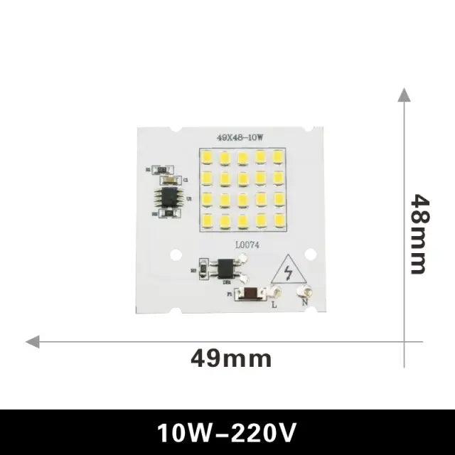 LATTUSO- 6pcs/lot Floodlight COB Chip SMD 2835 5730| 10W-100W optional - electrical center b2c