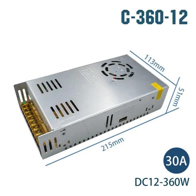 LATTUSO- Transformers 220V To 12V / Led Strip Power Adapter 1A-30A optional - electrical center b2c