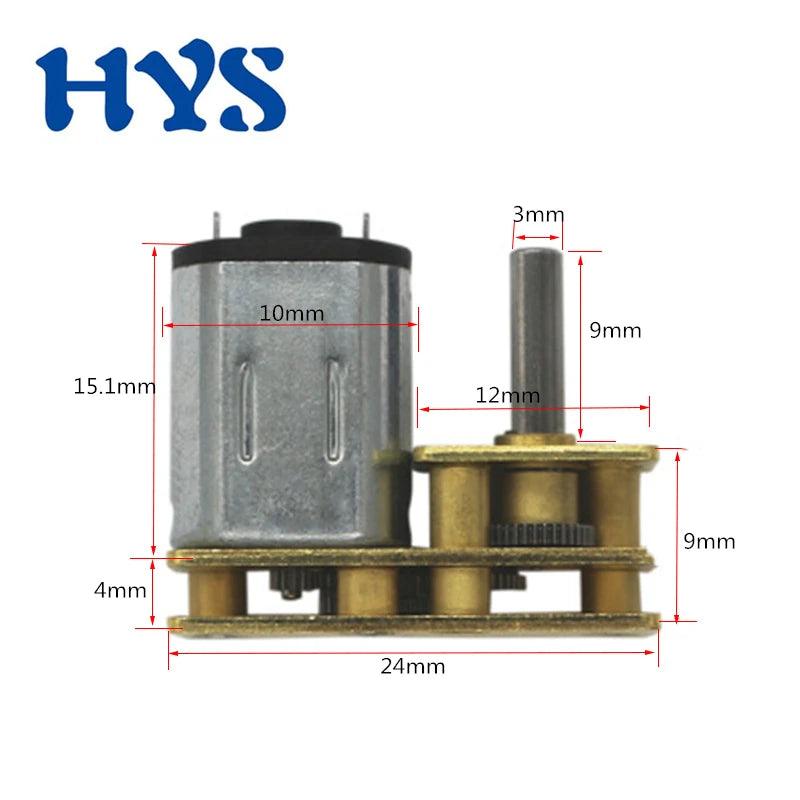 Mini N20 6V DC Motor Flip Speed Reduction 15RPM-300RPM Gear Motor with Metal Gearbox Geared Motor For Robot DIY,flip n20 gear motor