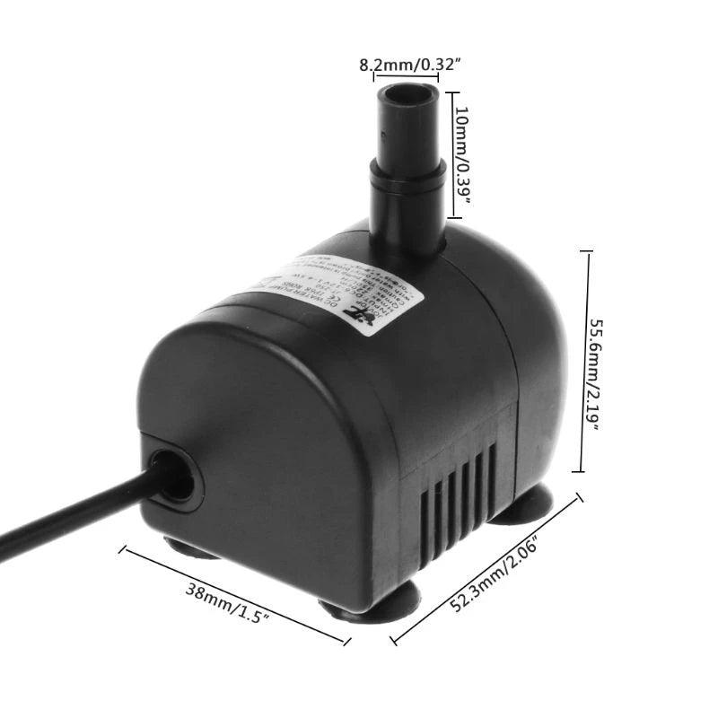 Mini Water Pomp DC 12V Submersible Pump USB 5V Electric Brushless Motor Pump AC 220V DIY Aquarium Fish Tank
