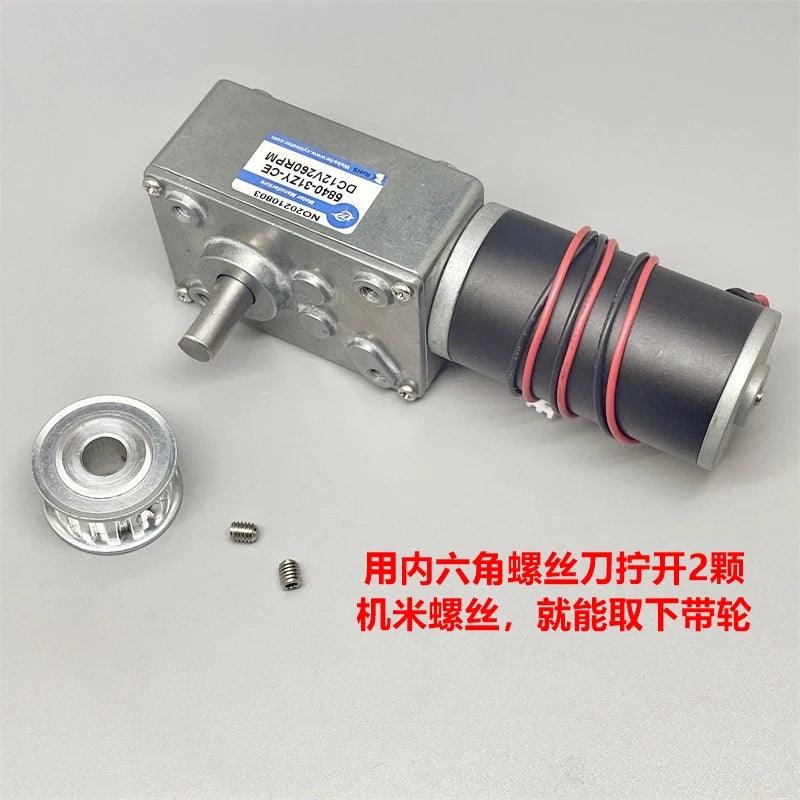 New High Torque Worm Gear Right Angle Reduction Motor 5840-31ZY DC 12V 260rpm Speed Regulation/Positive And Negative Rotation