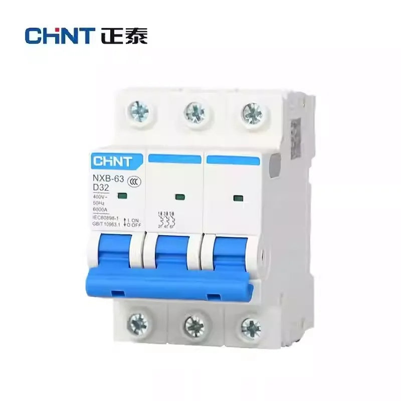 CHINT NXB-63 D-Type MCB 6A-125A 1P 2P 3P 4P Motor-Specific Power Circuit Breaker