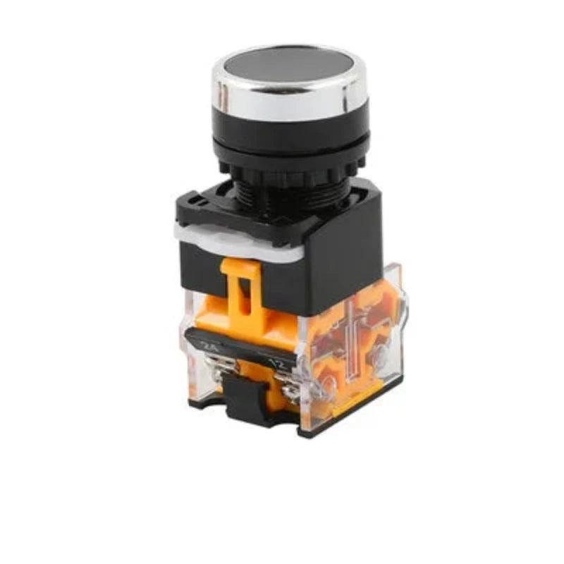 ON-OFF Momentary/Latching Push Button Switch 22mm 4 Screws Circular Small Size Flat Round Panel Cutout LA38-11BN LA38-11BNZS