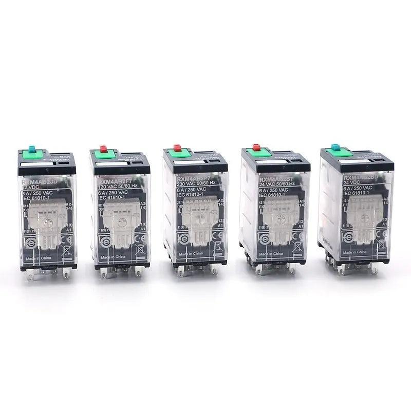 SCHNEIDER-  5pcs/lot RXM Series Miniature Plug-in Relays with LED - electrical center b2c