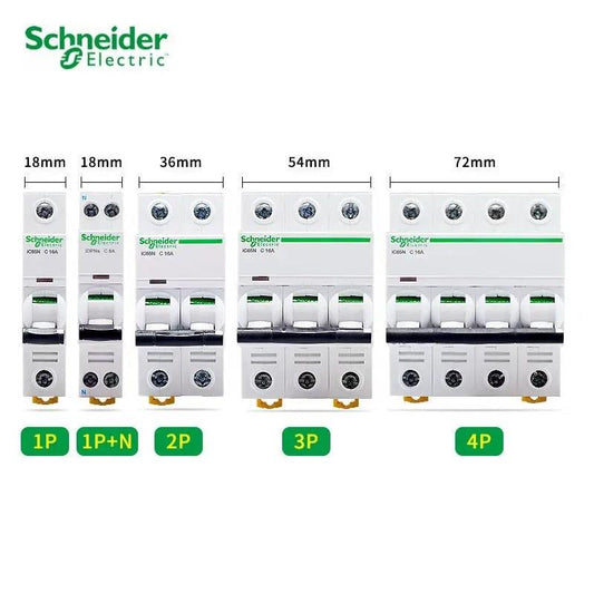 Schneider-  Mini Circuit Breaker iC65N| 1P-4P C type/ 1A up to 63A - electrical center b2c,schneider electric ic65n