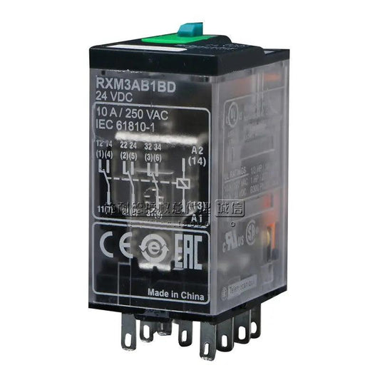 Schneider- RXM miniature relays without LED|  RXM3AB1JD  RXM3AB1BD  optional - electrical center b2c