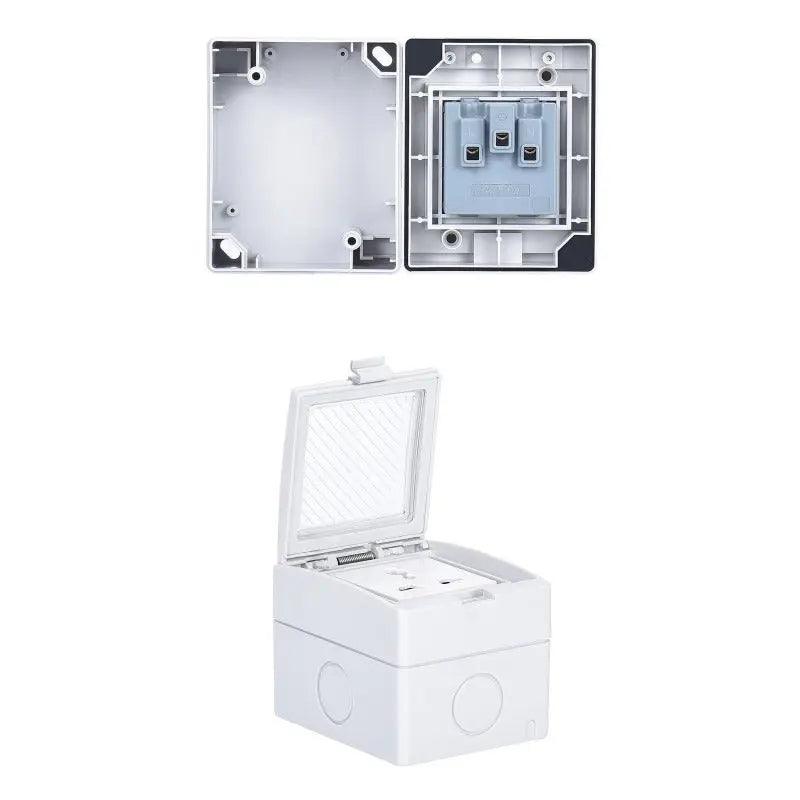 TAIXI- IP55 Waterproof Socket Switch Box| EU AU UK US FR Universal Type Socket optional - electrical center b2c