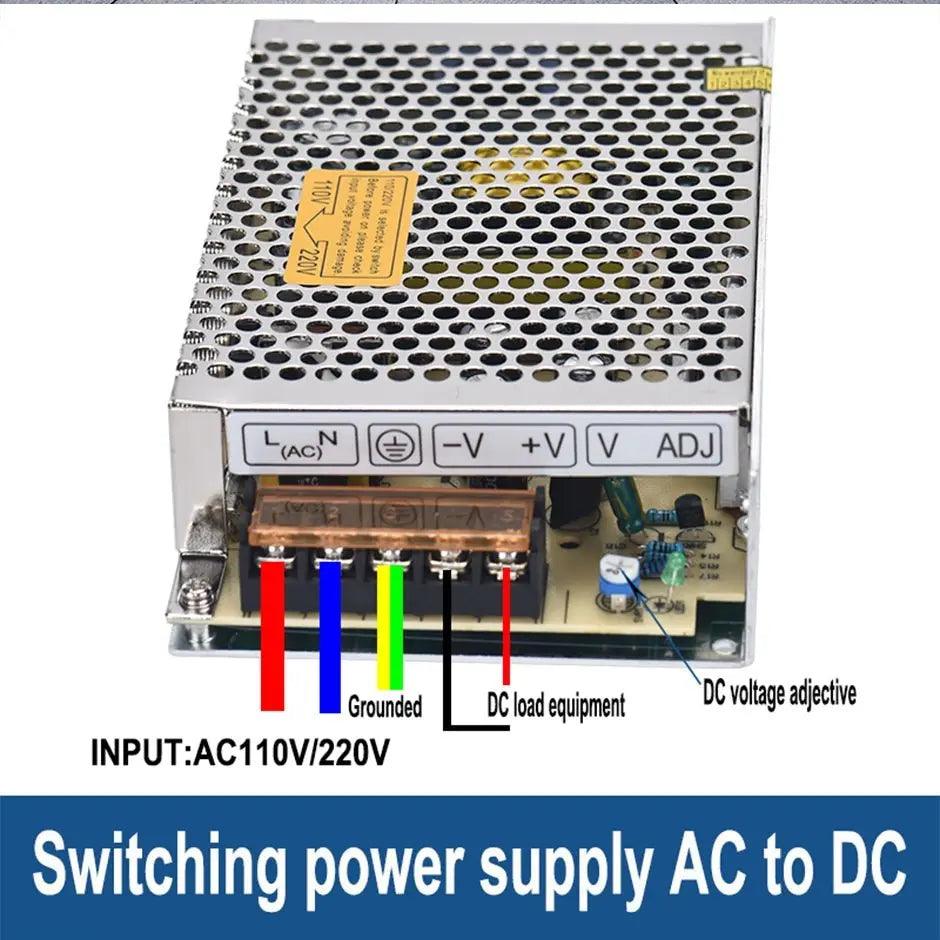 TAIXI- Monitor LED Strip Switching Power Supply Adapte 25W to 1000W optional - electrical center b2c