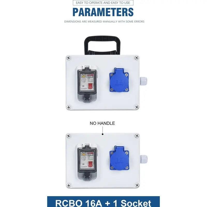 TAIXI- Outdoor IP54 Mobile Portable Industrial Socket Box - electrical center b2c