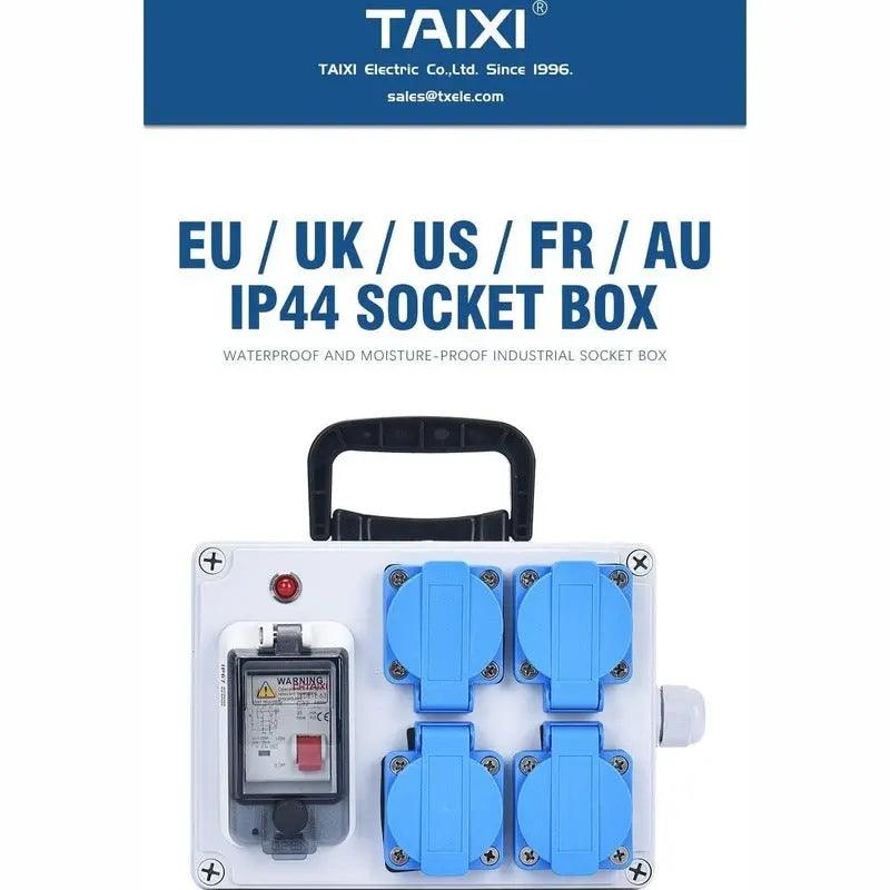TAIXI- Outdoor IP54 Mobile Portable Industrial Socket Box - electrical center b2c