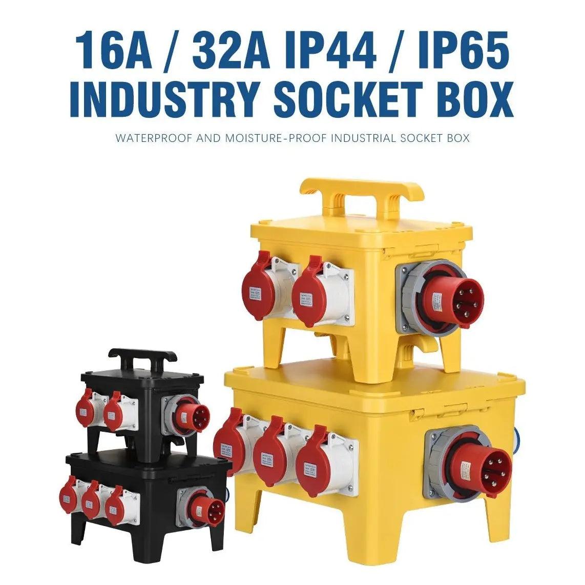 TAIXI- Outdoor Waterproof Industrial Portable Socket Box With MCB RCBO - electrical center b2c