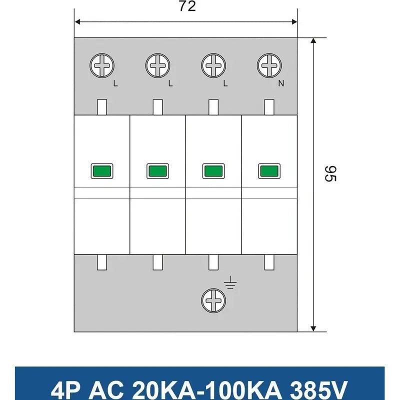 TAIXI- Surge Protective Device AC 220V 380V SPD 20KA up to 100KA - electrical center b2c