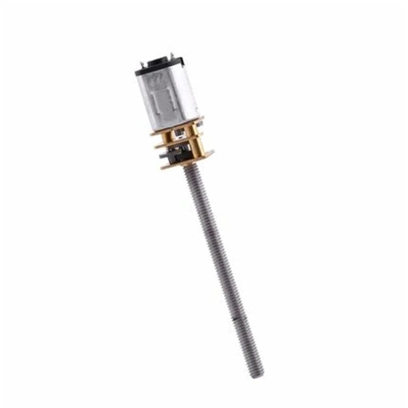 Threaded Shaft M4 55mm DC Gear Motor 15/30/50/60/100/200/300/500/1000rpm Mini Electric Screw Reducer N20 3V 6V 12V,dc motor n20 m4