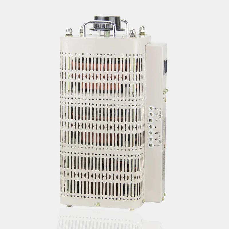Three phase input 380V transformer 1500W voltage regulator TSGC2 1.5kVA adjustable output 0V-250V power converter.