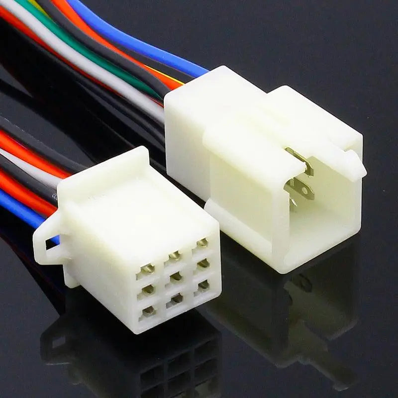 1 Kit 9 Pin Way  Electrical Wire Connector Plug Set auto connectors with cable/total length 21CM - electrical center b2c