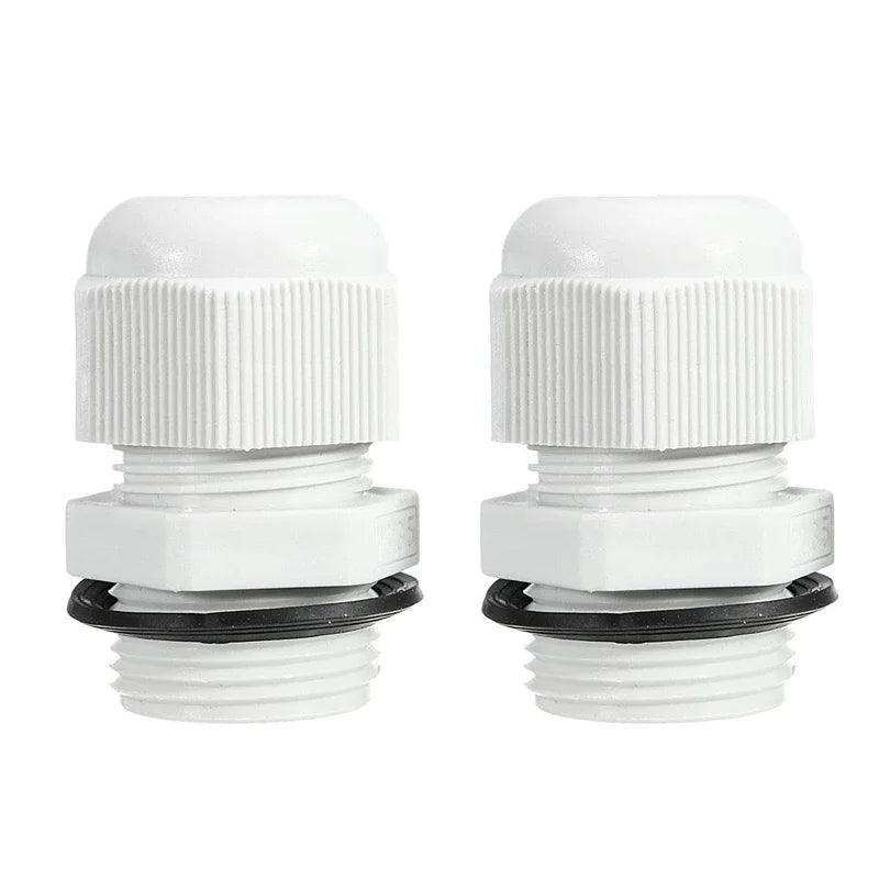 Waterproof UV-resistant ABS solar double entry for cable wire 6mm to 12mm for RV roof Boat