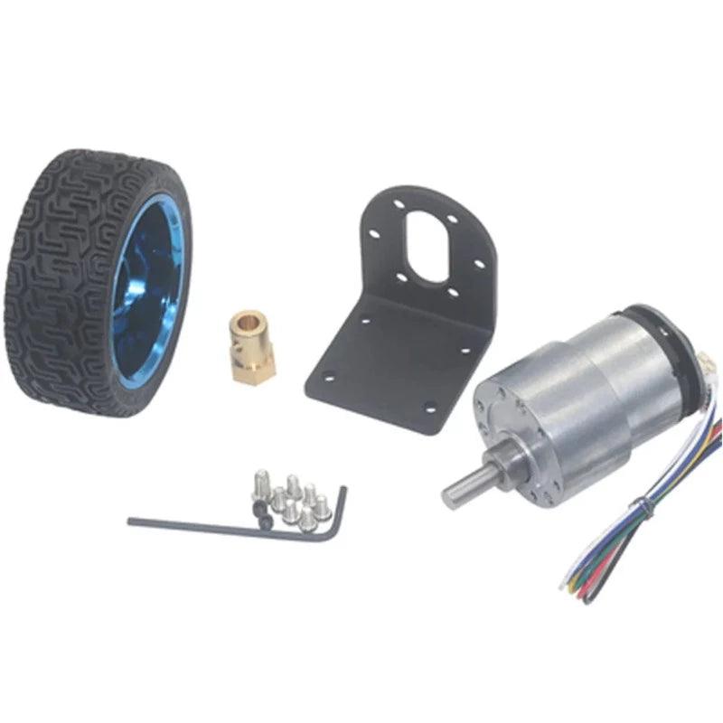 Wheel Hub Motor Kit Dia 65mm 85mm 130mm DC 6V 12V Encoder Reduce Speed 20rpm To 1590rpm Encode Metal Gearbox RC Car Engine Drive,electric hub motor for car,hub motors,wheel motor
