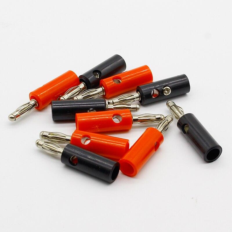 10 X Audio Speaker Screw Banana Plugs Connectors 4mm, IN STOCK, FREE SHIPPING.lot socket connector banana