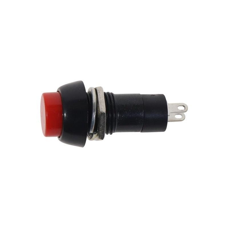 100pcs PBS-11A 2PIN Plastic 12mm Push Button Latching Switch Self-Lock 3A 150V Red green random sent by default.