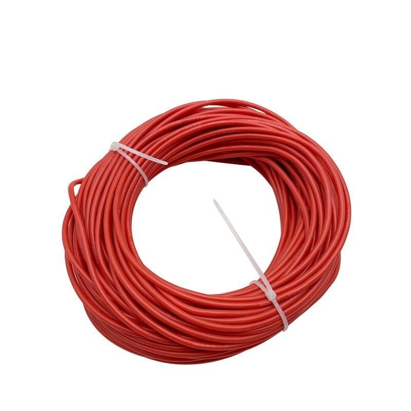10Meters/Lot Heat-resistant Soft Electrical Silicone Wire Cable 8 10 12 14 16 18 20 22 24 26 28 30 AWG.