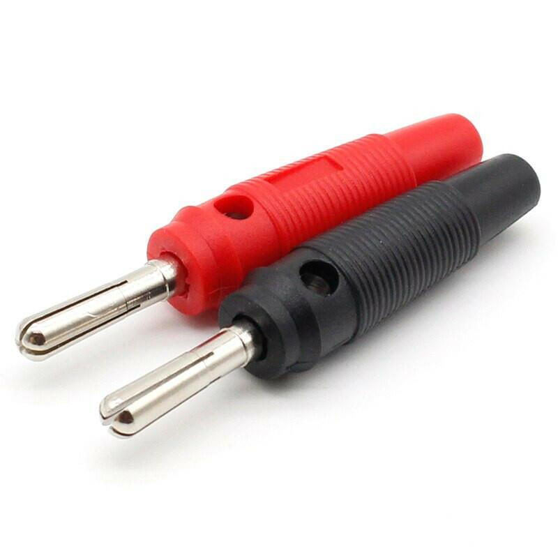 10pcs 4mm Banana Plug High Current Insulated Shrouded Stackable Connector Screw connection.lot socket connector banana