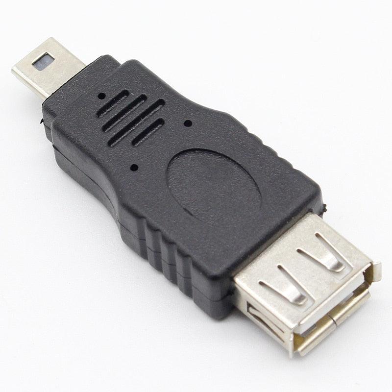10Pcs OTG 5pin F/M Mini Changer Adapter Converter USB Male to Female Micro USB Adapter USB Gadgets.