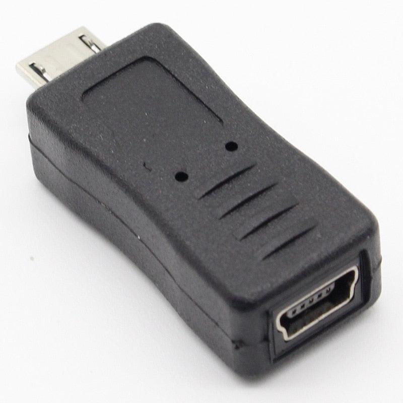 10Pcs OTG 5pin F/M Mini Changer Adapter Converter USB Male to Female Micro USB Adapter USB Gadgets.