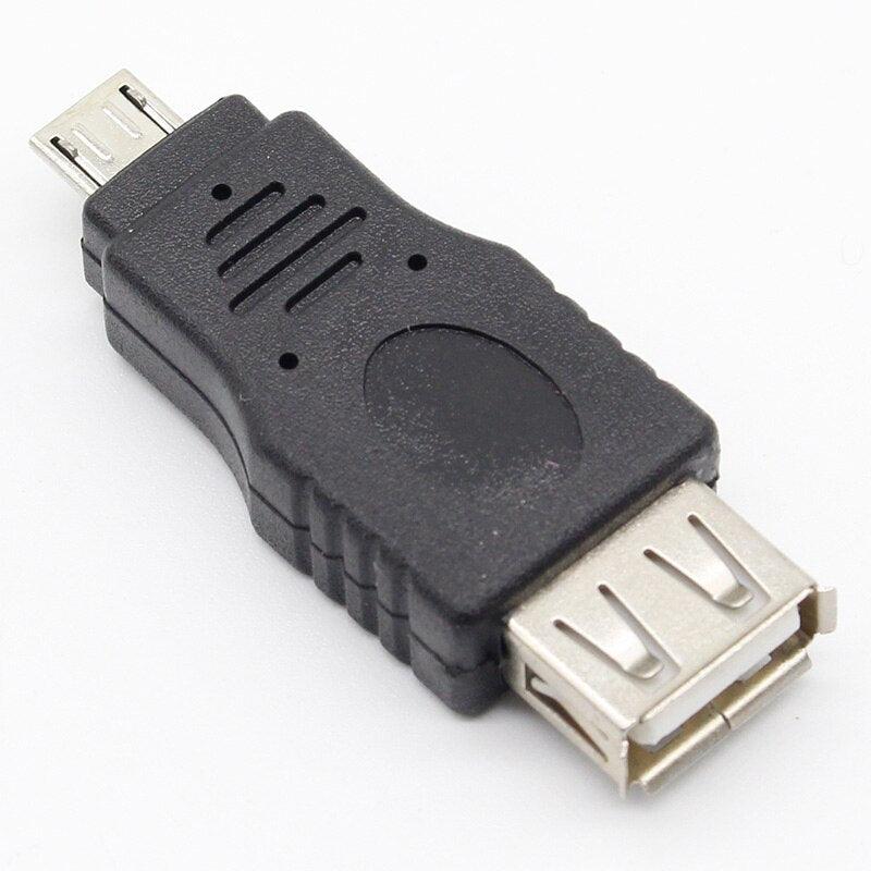 10Pcs OTG 5pin F/M Mini Changer Adapter Converter USB Male to Female Micro USB Adapter USB Gadgets.