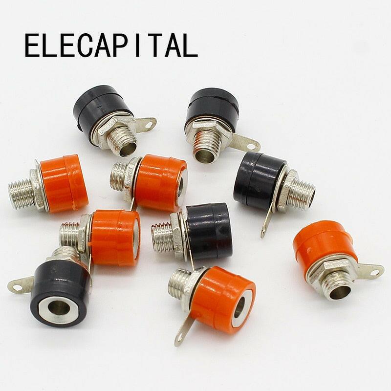 10pcs/lot 4mm banana binding post 4mm banana socket Free shipping.