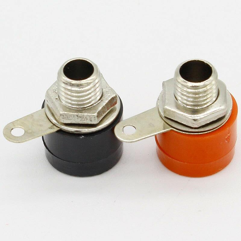 10pcs/lot 4mm banana binding post 4mm banana socket Free shipping.