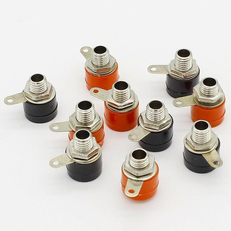 10pcs/lot 4mm banana binding post 4mm banana socket Free shipping.