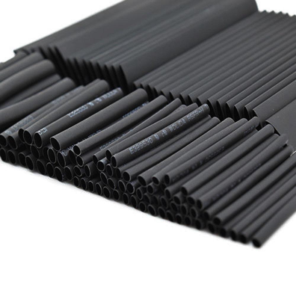 127Pcs Heat Shrink Sleeving Tube Tubing Assortment Kit Electrical Connection Electrical Wire Wrap Cable Waterproof Shrinkage 2:1.