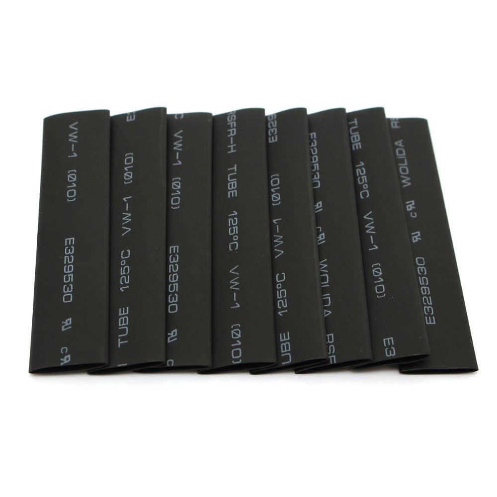 127Pcs Heat Shrink Sleeving Tube Tubing Assortment Kit Electrical Connection Electrical Wire Wrap Cable Waterproof Shrinkage 2:1.