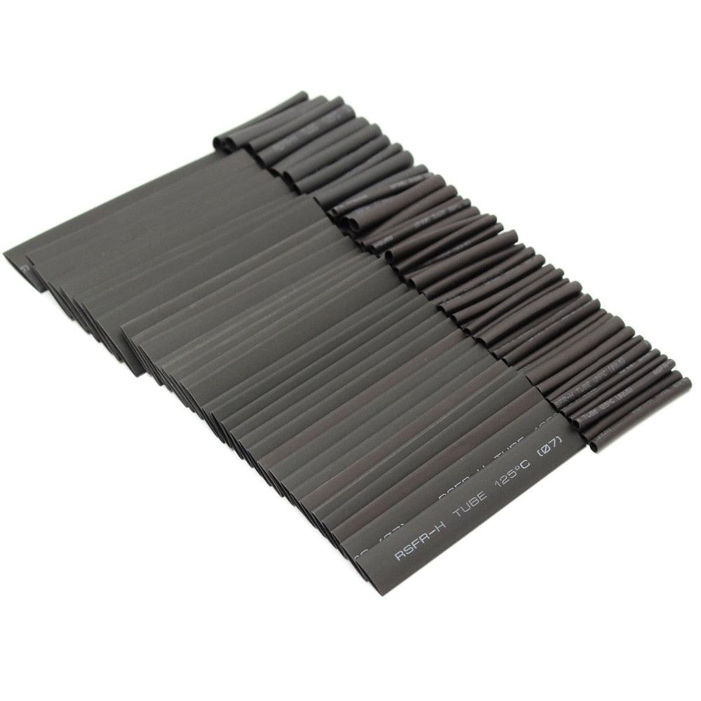127Pcs Heat Shrink Sleeving Tube Tubing Assortment Kit Electrical Connection Electrical Wire Wrap Cable Waterproof Shrinkage 2:1.