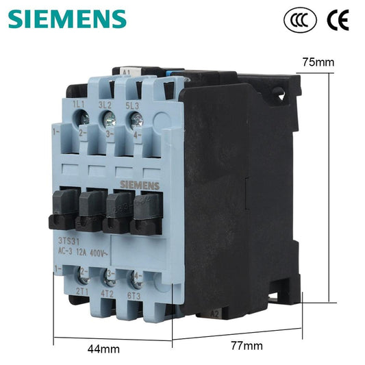 12A 18A AC Contactor 220V 50/60Hz Coil Voltage AC220V  Contactor 3TS31 3TS32 00-0XM0 SIEMENS.