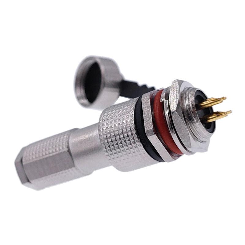 12G metal connector GX12 copper contact IP68 2pin3pin4pin5pin6pin7pin plug & socket waterproof G12 connectors.