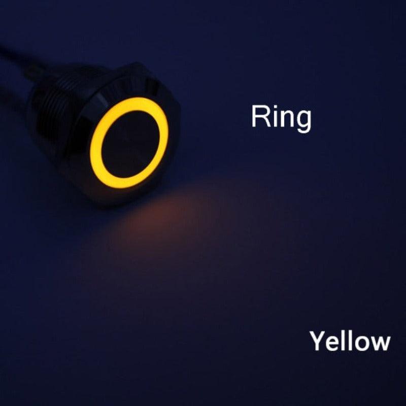 push button nc,12mm switch with led