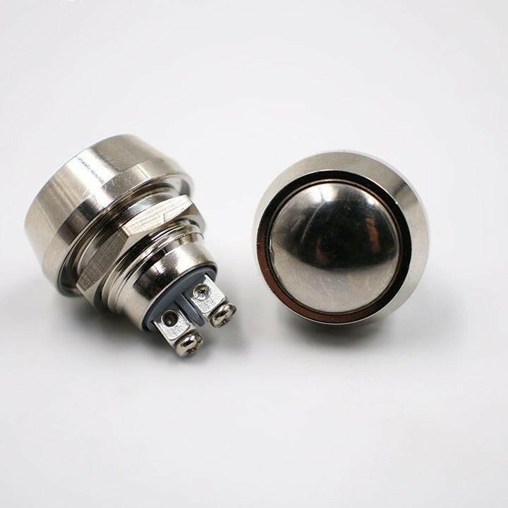 12mm Metal Push Botton Switch Momentary Reset 1NO.
