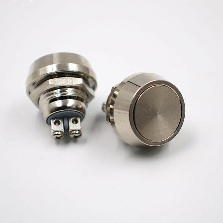 12mm Metal Push Botton Switch Momentary Reset 1NO.
