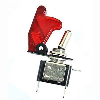 12V/20A Red LED Illuminated On/off SPST Car Automotive Toggle Switch Button Blue/Green/Red/Yellow Auto Cover LED Light Control.